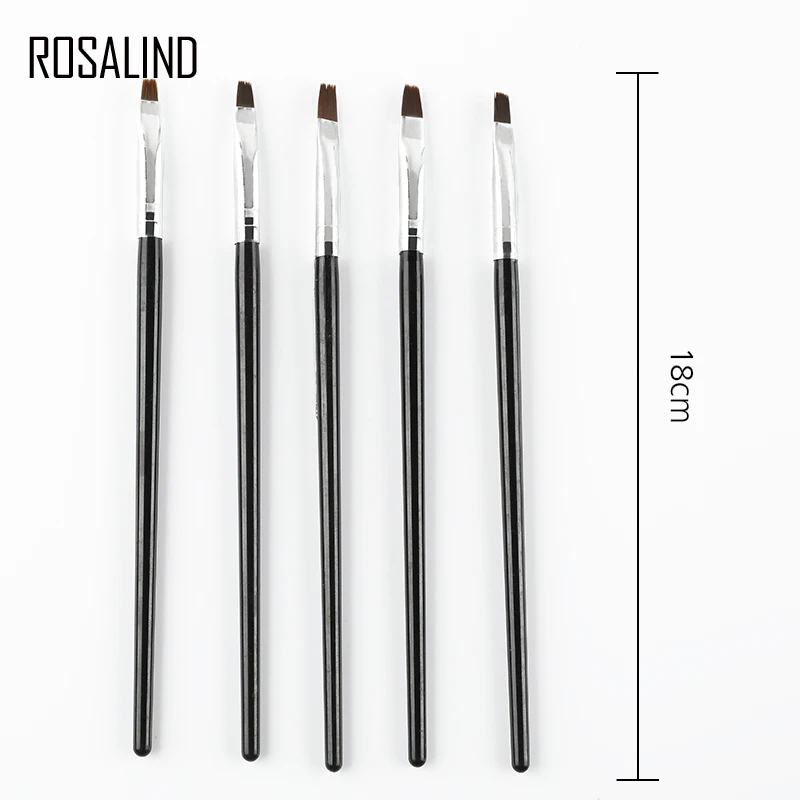 Набор кистей для ногтей ROSALIND 5 шт./компл. кисточка Новое поступление ручка