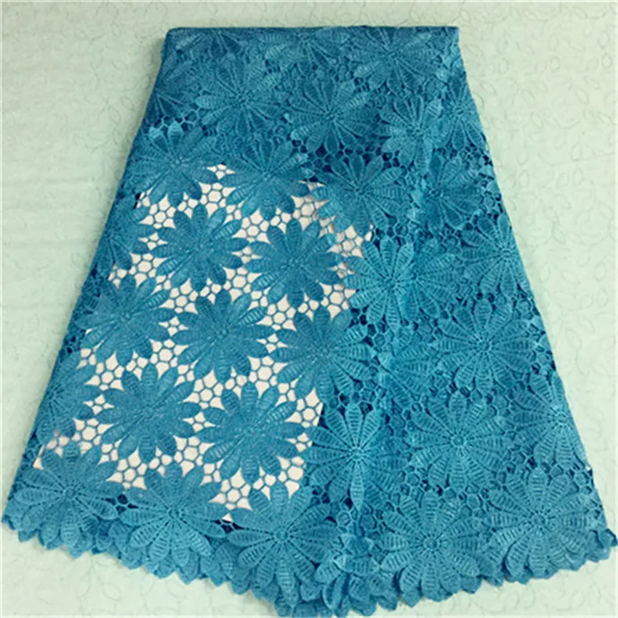 Популярный фиолетовый цветок африканская Водорастворимая кружевная вышивка