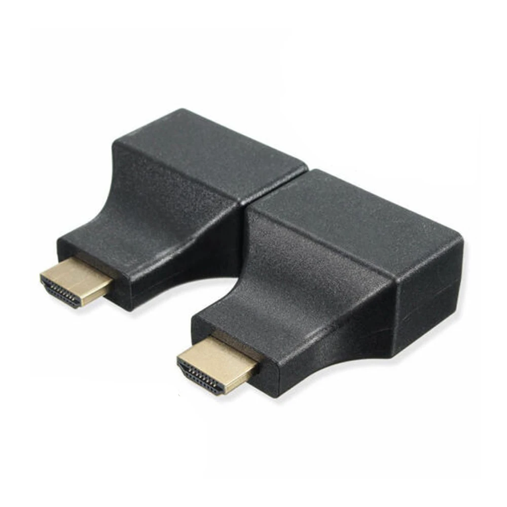 HD 1080P US HDMI совместимый удлинитель для двух RJ45 через Cat 5e/6 сеть Ethernet 4K адаптер| |