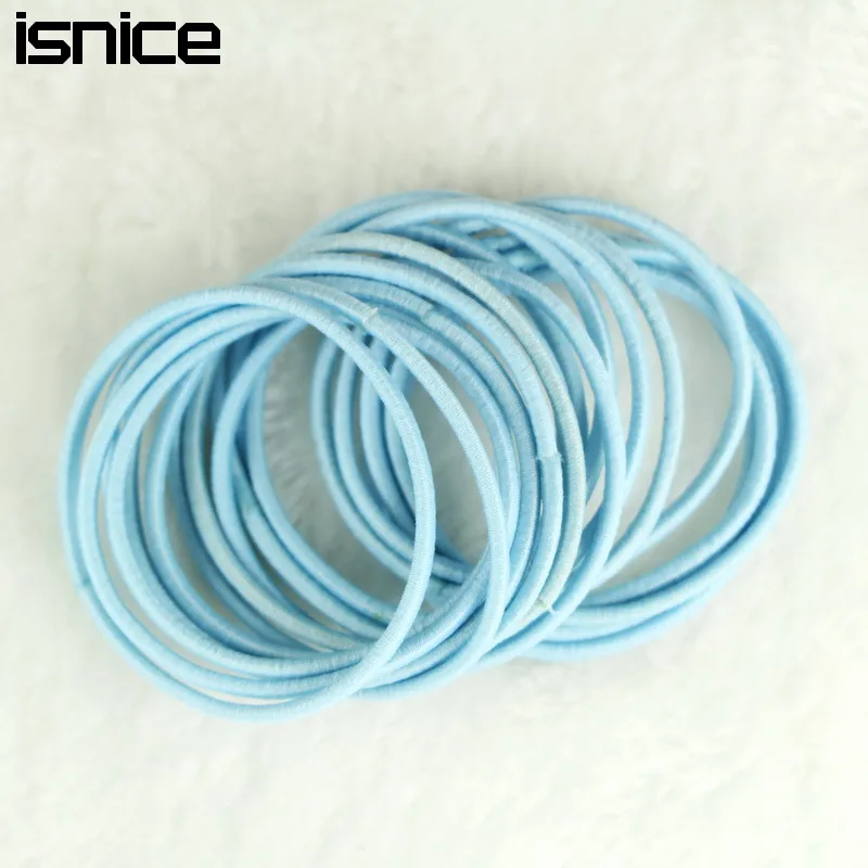 Isnice Dia 5cm Шпильки для волос эластичные держатели веревка девочка женщины резиновые резинки для аксессуаров для волос включены.