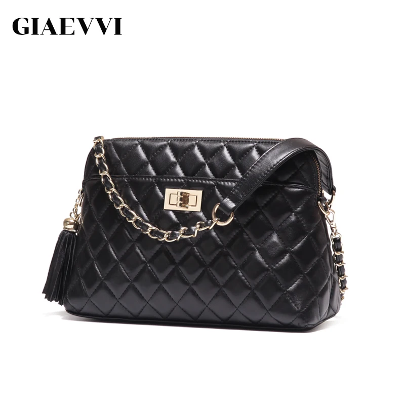 GIAEVVI Women Messenger Bag Genuine Leather Handbag Fashion Clutch Lady Shoulder Luxury Designer Handbags Crossbody for Girl | Багаж и