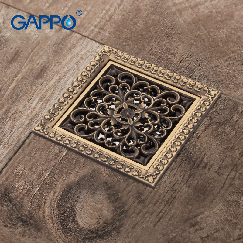 

GAPPO Drains antique brass drain plug Bathtub Shower Drain bathroom floor drains chrome plugs