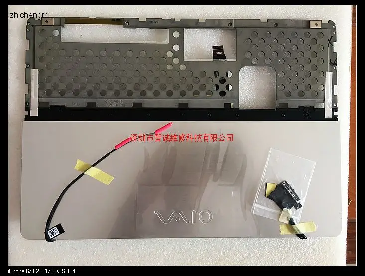 Для SONY VAIO SVF14N13 SVF14N Fit14A Flip series 14 &quotноутбук Серебряная задняя крышка 3LFI2SCN040 со