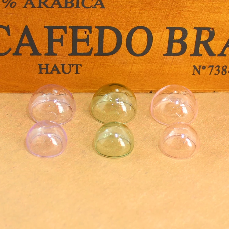 2 шт 8-30 мм пустой стеклянный глобус полукруглой формы стеклянная бутылка Глобус