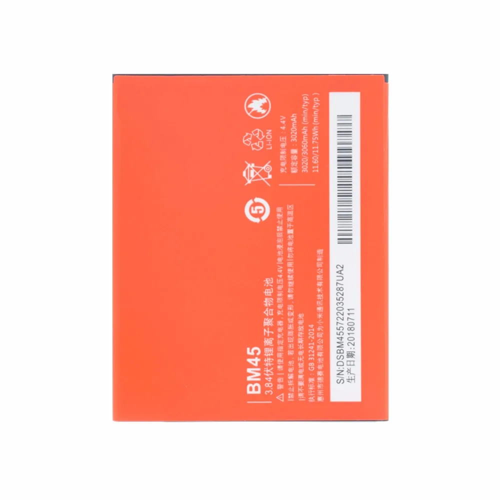 Аккумуляторная батарея OOLAPR,, 3060 мА/ч, BM-45, BM 45, BM45, батарея для Xiaomi Redmi Note 2, Hongmi Note 2