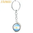 Брелок для ключей TAFREE Ball двухсторонний брелок для ключей Аргентина футбольная команда Карта города Лондон Даллас Денвер мужские и женские ювелирные изделия N487