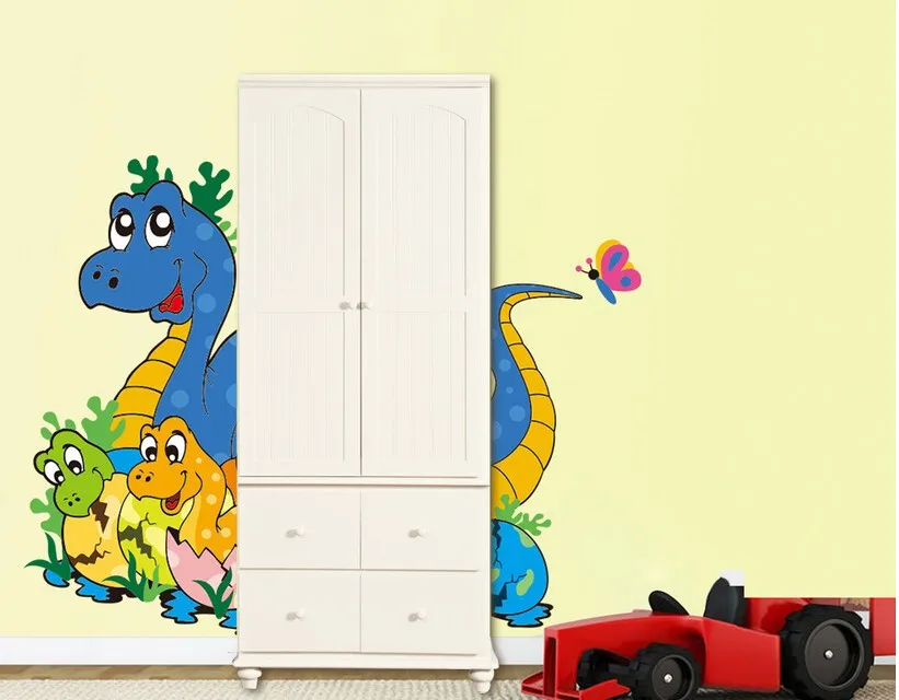 И 3d наклейки на стену с динозавром для детской комнаты художественные обои Декор