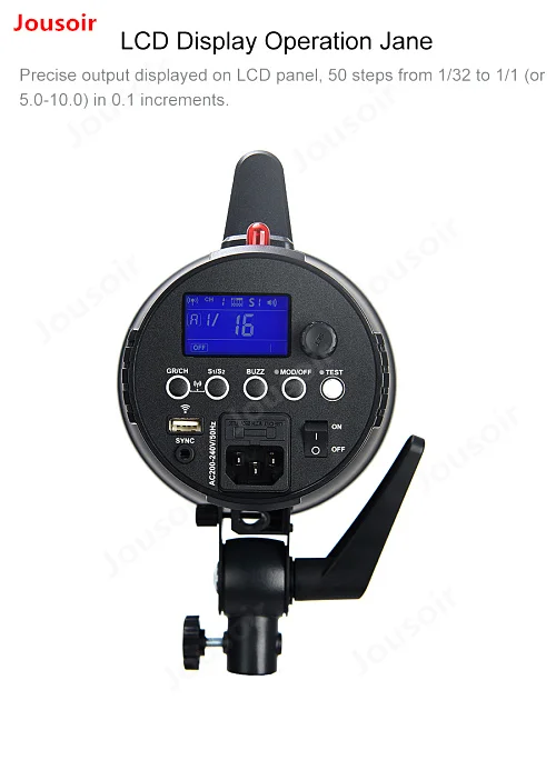 Профессиональный студийный стробоскоп Godox GS200II GS200 II 200Ws GN49 со встроенным