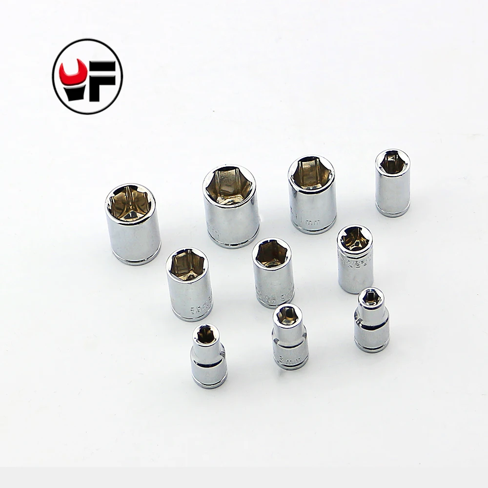 Комплект из 10 торцевых головок Yofe 1/4&quot (шестигранник от 4 до 13 мм включительно)|torque