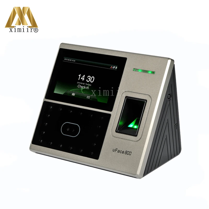 ZKTeco uFACE800 встроенный Ethernet WiFi порты распознавания лиц посещаемость времени уход за кожей лица резервная батарея