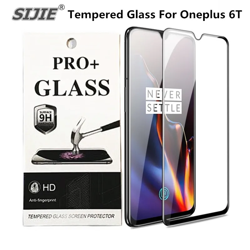 Полное покрытие закаленное стекло для Oneplus 6T экран защитный смартфон прозрачная