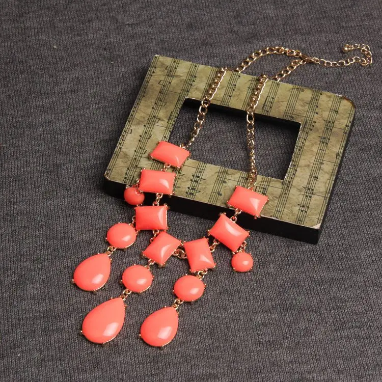 2018 новые модные ювелирные изделия имитация роскошного оранжевого женское