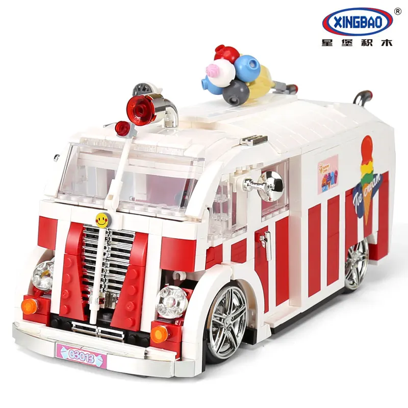 1000 шт. Xingbao 08004 Creator Technic Car Series набор для мороженого строительные блоки игрушки
