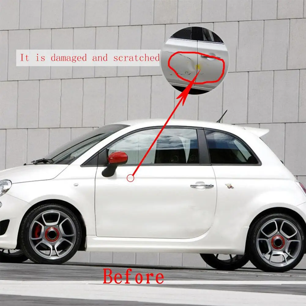 Для Fiat 500 креативная НАКЛЕЙКА НА ВЕСЬ кузов, декоративная Защитная Наклейка для автомобиля s, авто-Стайлинг, автомобильные аксессуары, 8 шт. в наборе