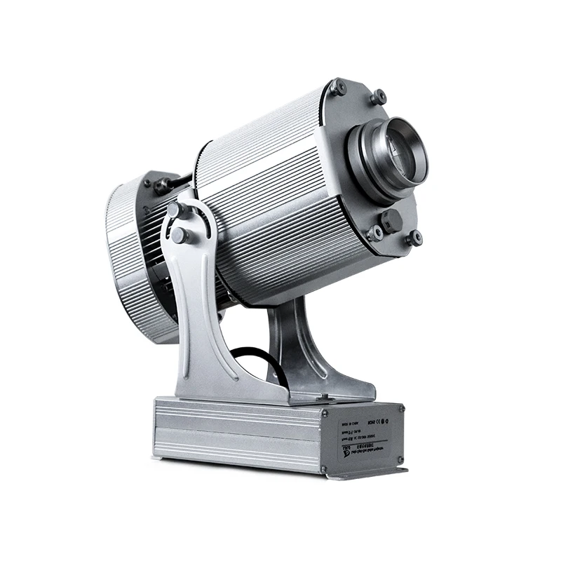 Рекламный Серебряный 40 Вт Поворотный светодиодный проектор Gobo с изображением