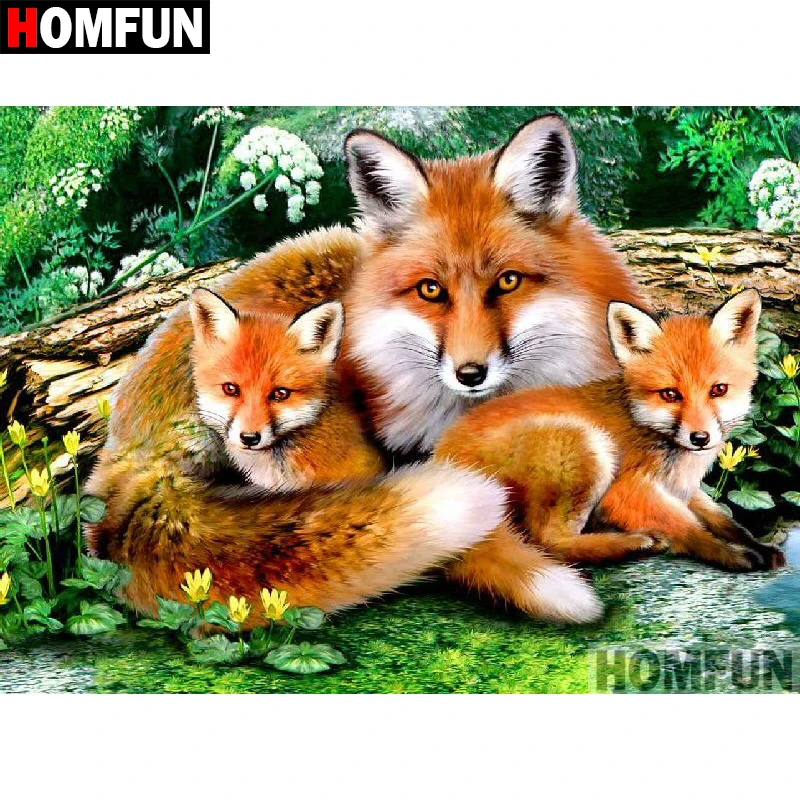 Алмазная 5D картина HOMFUN сделай сам полноразмерная/круглая вышивка крестиком