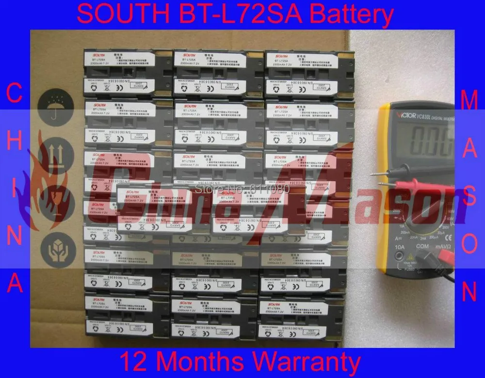 7 2 V 2600mAh BT L72SA Аккумулятор для серии South 9600 S82 GPS GNSS|batteries s3|batteries for smoke detectorsbattery hd2 |