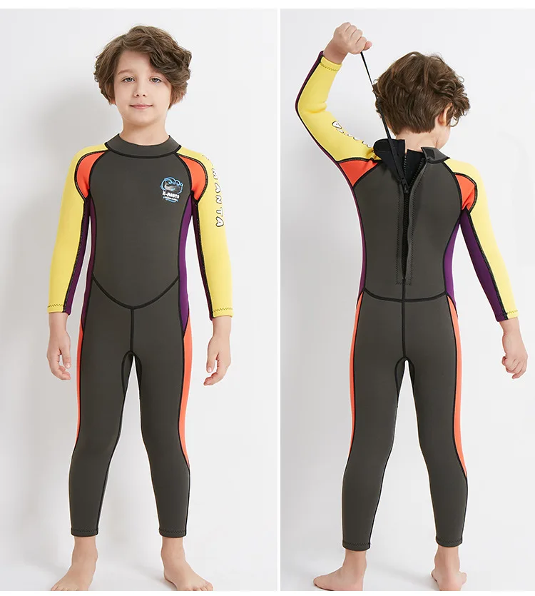 Неопреновый гидрокостюм для дайвинга и паруса 2 5 мм Детский костюм мальчиков
