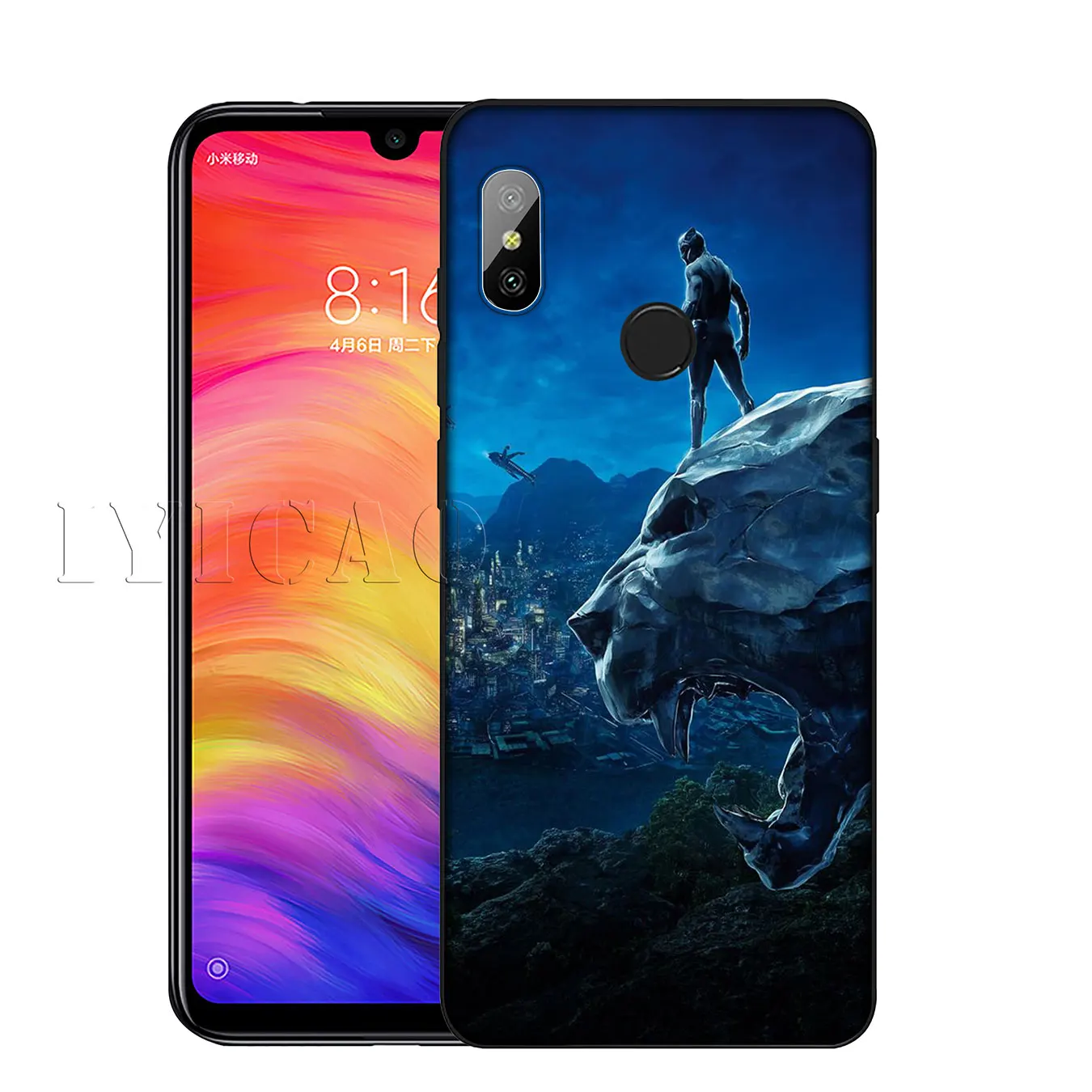 IYICAO Black Panther Marvel Soft Silicone Phone Case for Xiaomi Mi 10 9 9T CC9 CC9E 8 SE A3 Pro A1 A2 Lite 6 pocophone f1 |