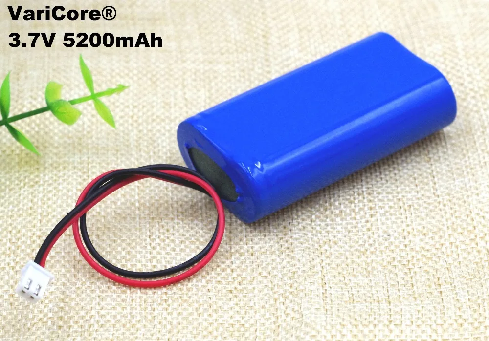 VariCore 3 7 V 18650 литиевый аккумулятор 5200mAh рыболовные светодиодные Bluetooth колонки 4 2