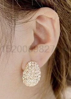 800Pair Jewerly Fashion Vintage Full Crystal Crescent Stud Earrings For Woman New Christmas Gift | Украшения и аксессуары