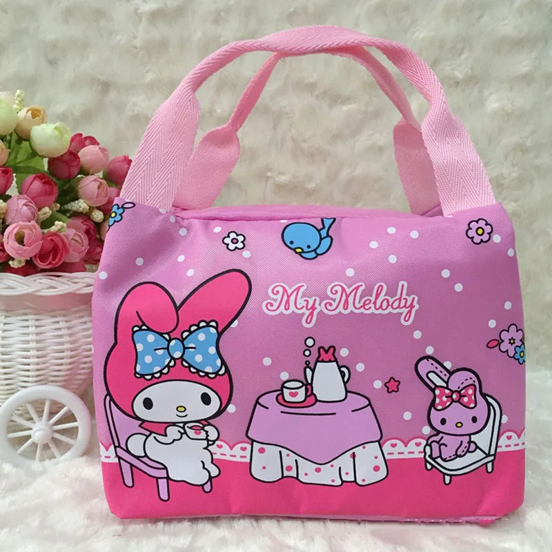 C Hello kitty, милая сумка для ланча, женская, детская, Портативная сумка, для путешествий, отдыха, хранения, много, сумка, свежесть, изоляция, плюшевый рюкзак - Цвет: C