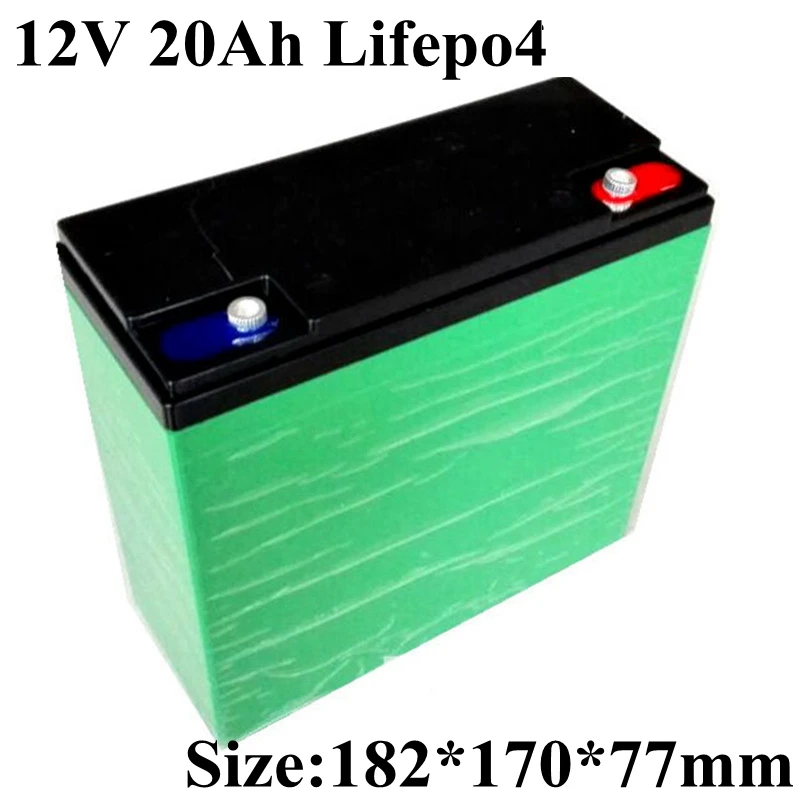Аккумуляторная батарея Lifepo4 12 В 20 Ач для двигателя солнечной энергии 8 14 6 в
