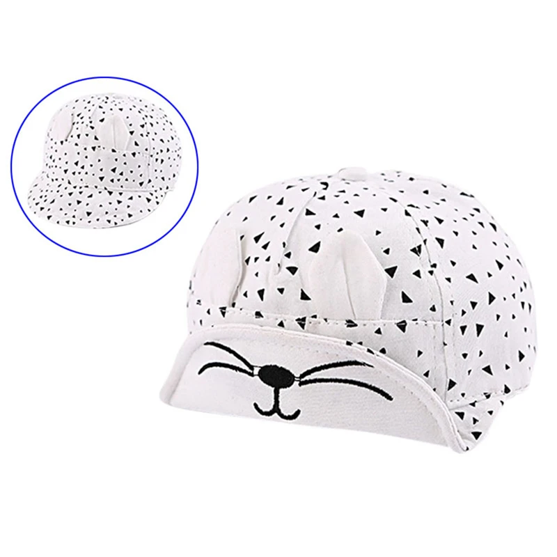 Модная детская бейсбольная кепка в Корейском стиле милая хлопковая шапка с котом