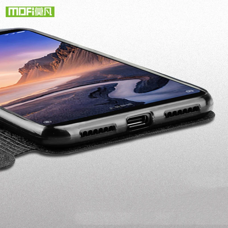 For Xiaomi mi max 3 case for xiaomi max3 cover silicone leather luxury flip original mofi | Мобильные телефоны и