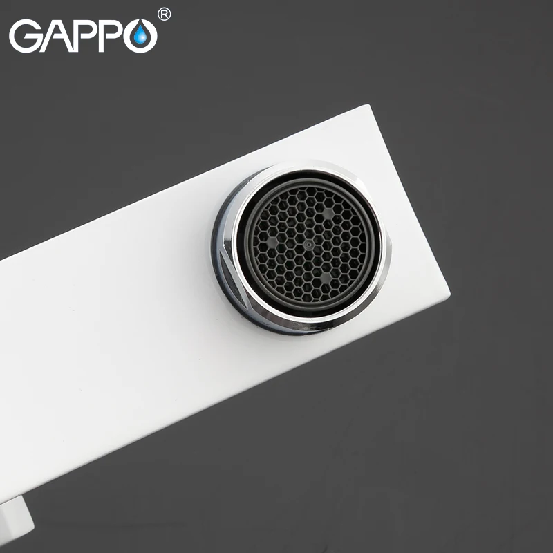 GAPPO смесители для кухни латунный кран кухонной раковины белый смеситель бортике