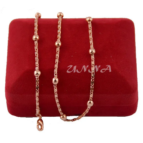 Женская цепочка под розовое золото 2 мм 45 см|chain necklace|necklace necklacegold plated necklace |