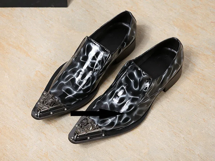 

Men Dress Shoes Unique Design Men Luxury Leather Business Derby Shoes Men Wedding Office Formal Shoes Blue/Black free shipping