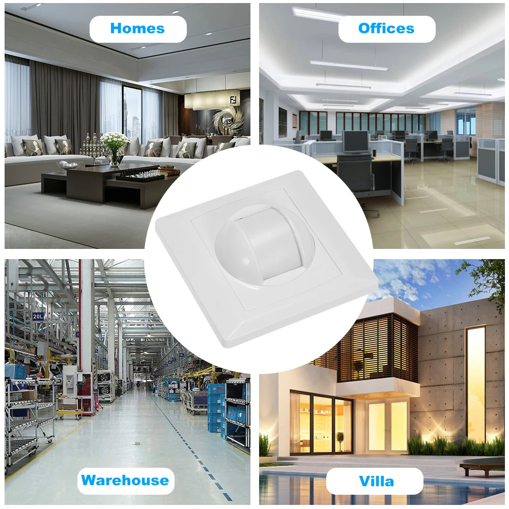 

Wired PIR Motion Sensor Window Curtain Passive Infrared Alarm Detector Wall Ceiling Mounting Box Burglar Security Alarm System