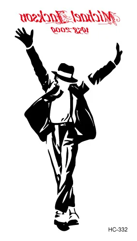 Водонепроницаемые временные тату-наклейки Мужская танцевальная временная