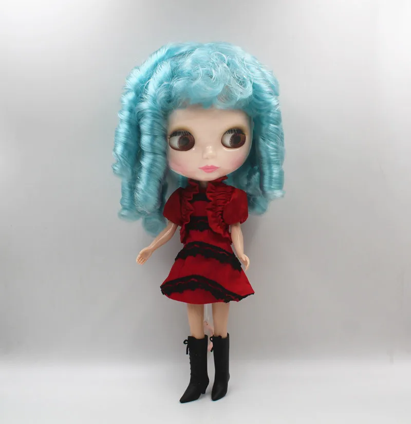 Blygirl Blyth doll Sky blue hair short common body 7 joint naked DIY can change | Dolls