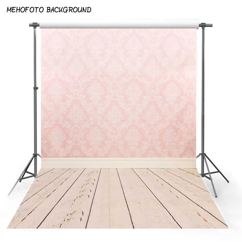 

Фоны для фотосъемки с розовыми Дамасскими узорами, фон для фотосъемки детей, день рождения, торт, студийный фон MEHOFOTO