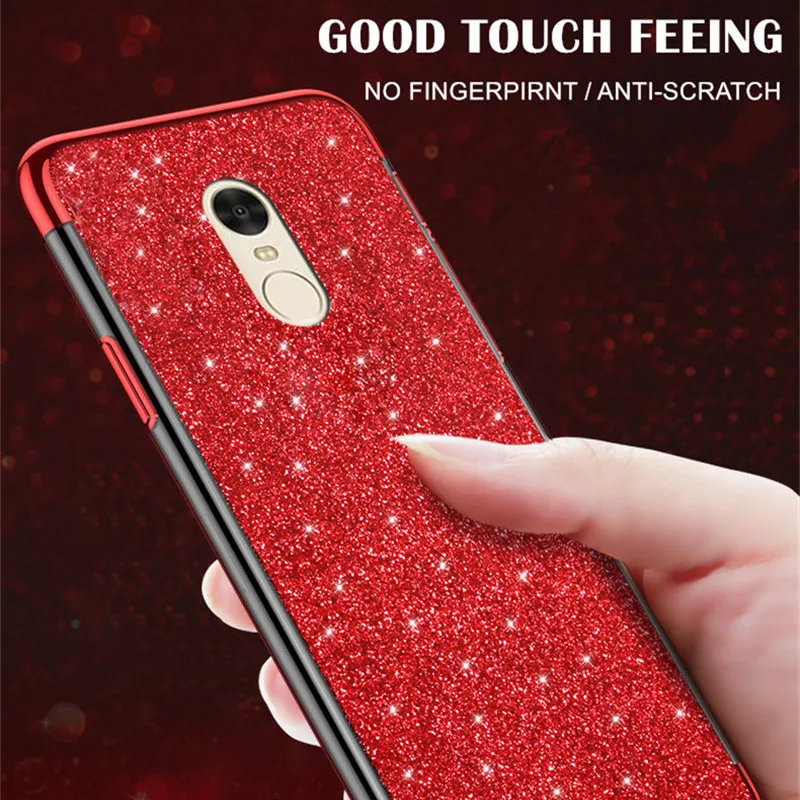 Роскошный блестящий чехол QINUO для Xiaomi Redmi Note 6 5 4 Global 4X прозрачный мягкий Pro |