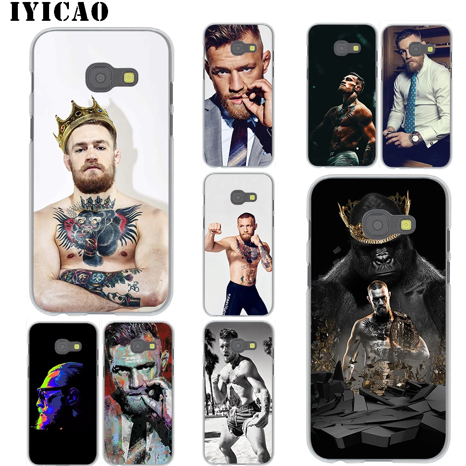 IYICAO Conor McGregor черный Жесткий Чехол для Samsung Galaxy J6 J5 J1 J2 J3 J7 2017 2016 2015 Prime US EU версия |