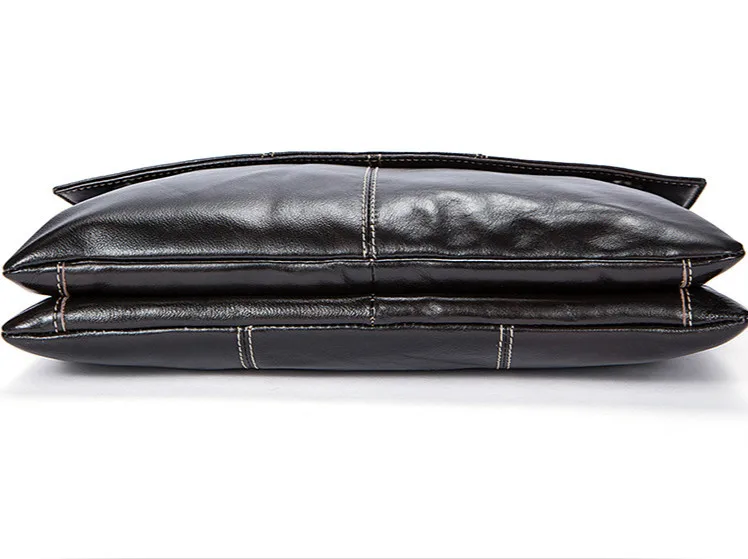 Мужская деловая сумка из натуральной воловьей кожи мягкий портфель для ноутбука