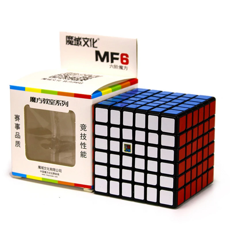Moyu MofangJiaoshi MF6 кубическая скорость 6 слоев Stickerless 68 мм кубики-головоломки для детей