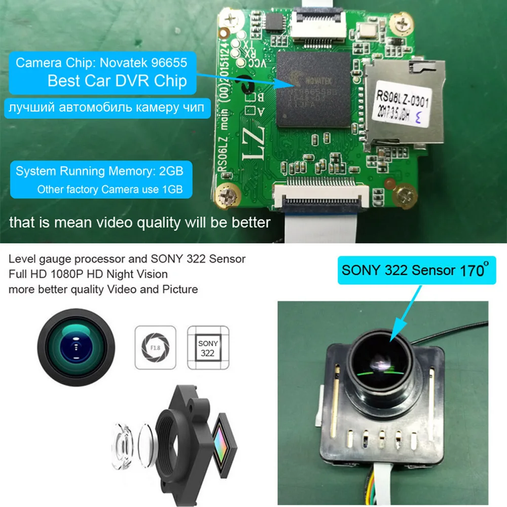 XCGaoon dvr автомобиль тире камера 1080 P Ночь Версия 12MP 170 широкий формат объектив для автомобиля регистратор WiFi видеорегистратор DVRs видеокамера