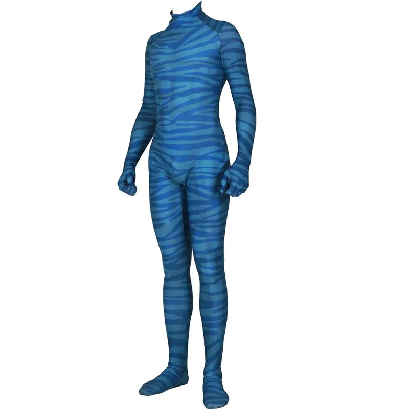 Для взрослых и детей; Аватар 2; Нави; карнавальный костюм; Zentai; боди; костюм; комбинезоны