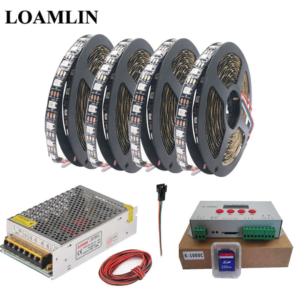 WS2812B WS2812 RGB Светодиодная лента K 1000C (T 1000S Обновлено) Led контроллер DC5V светодиодный