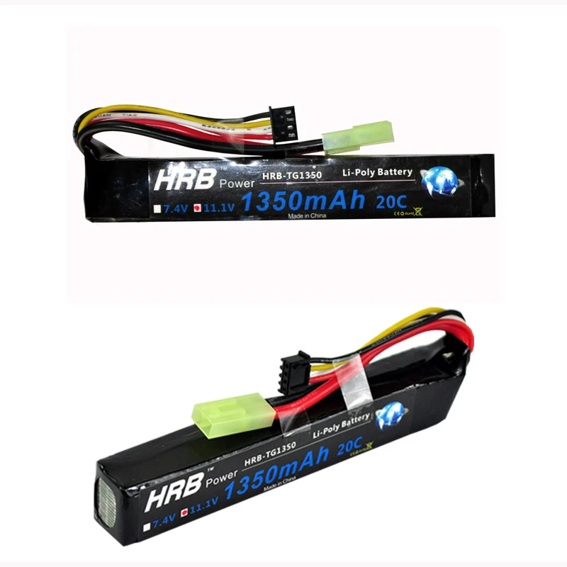 Hrb RC AKKU 11.1 В 1350 мАч 25C Max 50C lipo Батарея для Вертолет Microsoft Airsoft модели пушки |