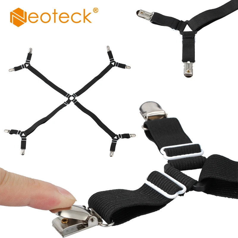 Neoteck регулируемый держатель для простыни пластиковая пряжка эластичная лента