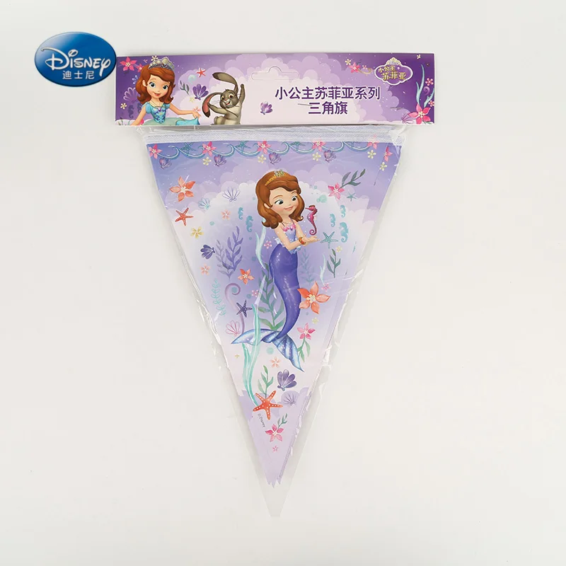 Sofia Princess Флаг 1 комплект баннер в том числе 12 шт. вымпел замороженная софия коко тема дети пользу с днем рождения принадлежности декор 2,8 м - Цвет: Sofia Princess