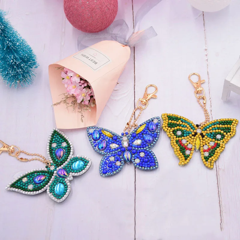 Алмазный брелок с вышивкой мультфильм серии DIY 5D полный двухсторонний дрель
