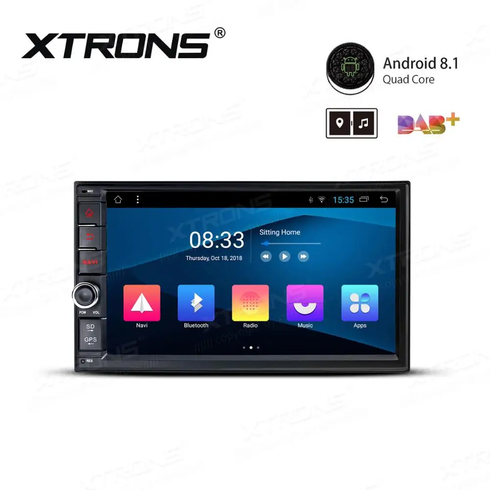 XTRONS 7 &quotAndroid 8 1 двойной Din Автомобильный мультимедийный плеер с RCA gps навигация без