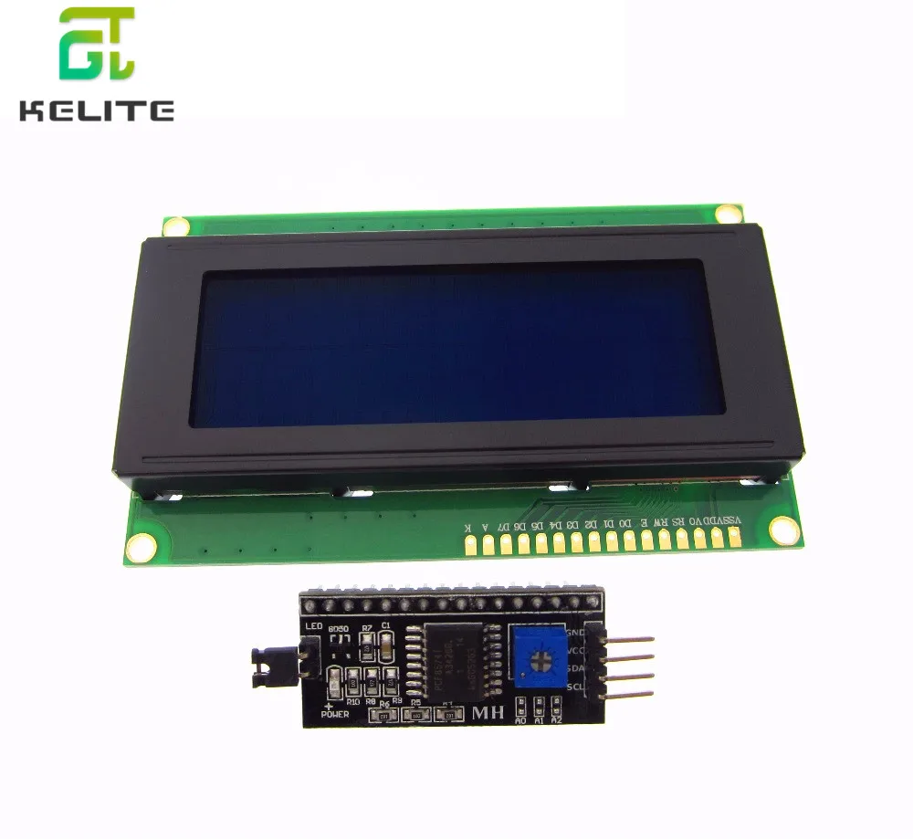 1 шт. LCD2004 + I2C 2004 20x4 2004A синий/зеленый экран HD44780 символьный ЖК/w IIC/I2C