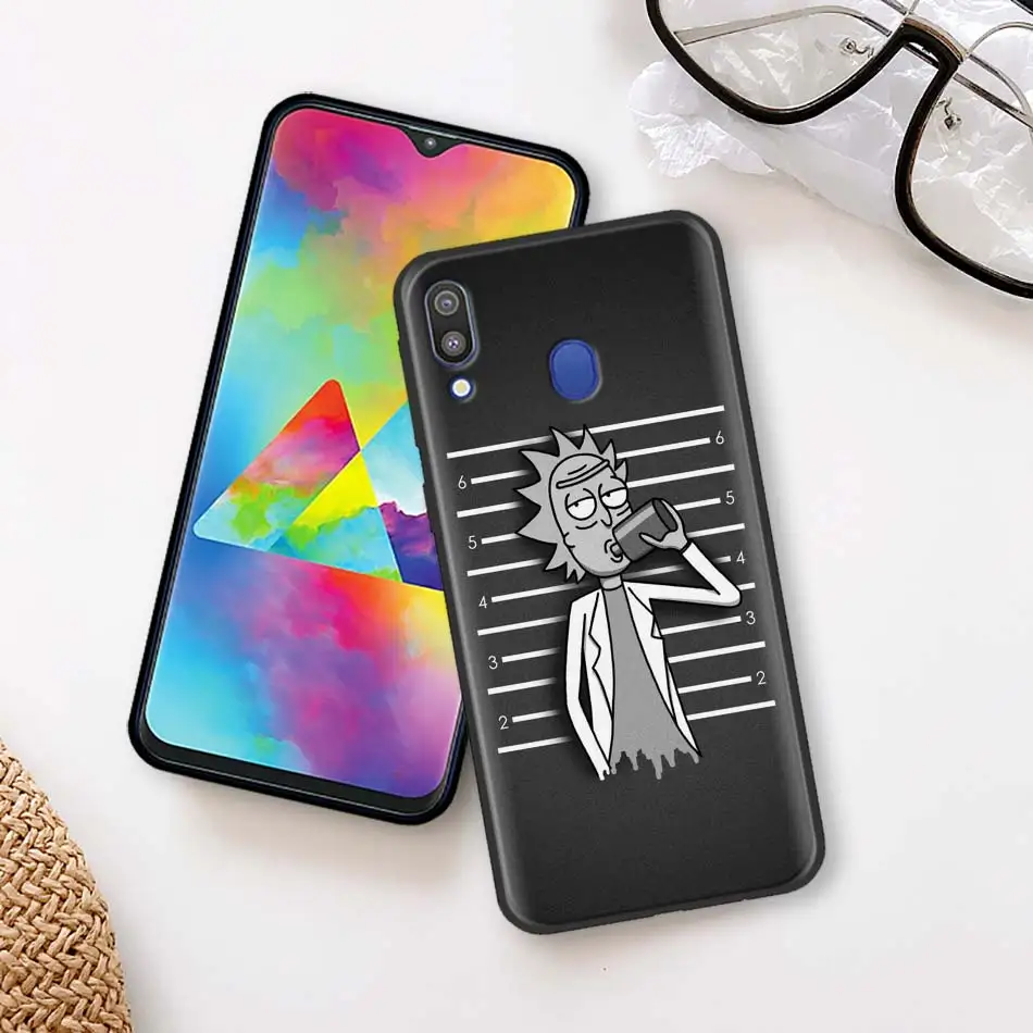 Рик и Морти силиконовый мягкий чехол для samsung Galaxy A50 A70 A40 A10 A20 A30 A60 A9 A8 A6 A7 черный чехол Крышка
